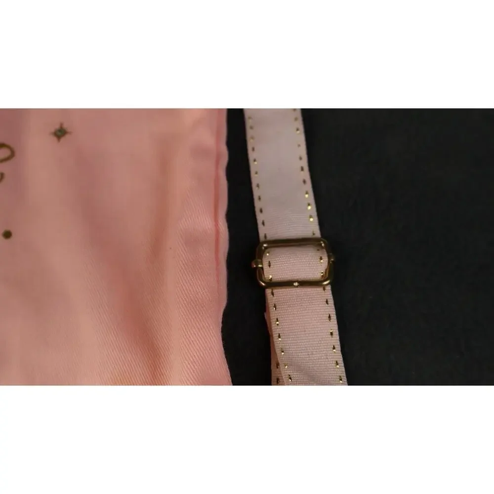 Disney Parks Bibbidi Bobbidi Boutique Cinch Sac Bag Backpack Sparkle Crown Gold - Picture 6 of 10